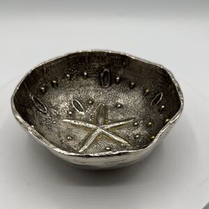 Mud Pie pewter Starfish Decorative Bowl